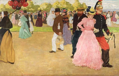 Ein Sonntagsspaziergang im Bois de Boulogne, 1899